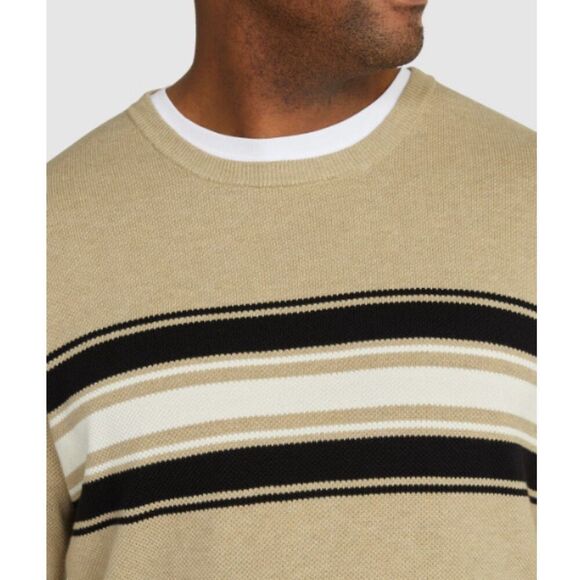 Johnny Bigg Latte Waffle Stripe Sweater 4XL NWT - Picture 3 of 4